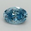 3.02 Ct. Fancy Vivid Blue Oval Lab Grown Diamond