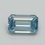 1.04 Ct. Fancy Intense Blue Emerald Lab Grown Diamond