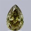 2.00 Ct. Fancy Vivid Green Pear Lab Grown Diamond