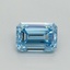 1.50 Ct. Fancy Vivid Blue Emerald Lab Grown Diamond