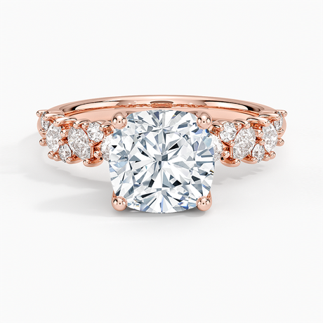 14K Rose Gold Olivetta Diamond Ring