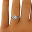 The Kessa Ring, smalltop view on a hand