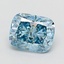 1.50 Ct. Fancy Vivid  Blue Cushion Lab Grown Diamond