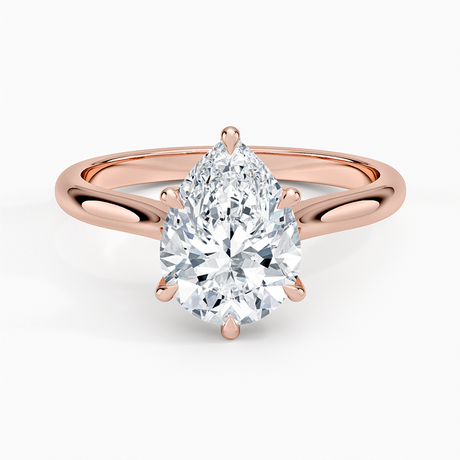 14K Rose Gold Dawn 2mm Diamond Ring