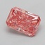1.19 Ct. Fancy Vivid  Pink Radiant Lab Grown Diamond