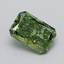 1.02 Ct. Fancy Vivid  Green Radiant Lab Grown Diamond