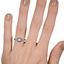 The Calix Ring, smallzoomed in top view on a hand