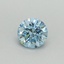 0.35 Ct. Fancy Vivid Blue Round Lab Grown Diamond