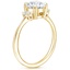 18K Yellow Gold Sonata Three Stone Diamond Ring, smallside view