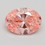 1.90 Ct. Fancy Vivid Pink Oval Lab Grown Diamond