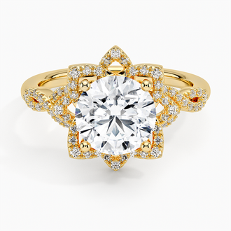 Lily Halo Diamond Ring - Brilliant Earth