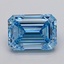 5.06 Ct. Fancy Vivid  Blue Emerald Lab Grown Diamond