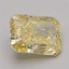 3.25 Ct. Fancy Vivid Yellow Radiant Lab Grown Diamond