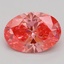 1.57 Ct. Fancy Vivid Pink Oval Lab Grown Diamond