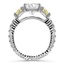 Raised Trillion Diamond Ring, smallside view