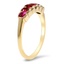 The Erin Ring, smalltop view on a hand