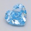1.50 Ct. Fancy Vivid  Blue Heart Lab Grown Diamond