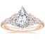 14K Rose Gold Luxe Nadia Pavé Diamond Ring (1/2 ct. tw.), smalltop view