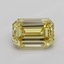 1.04 Ct. Fancy Yellow Emerald Lab Grown Diamond