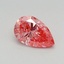 0.49 Ct. Fancy Vivid Pink Pear Lab Grown Diamond