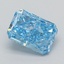 0.73 Ct. Fancy Vivid  Blue Radiant Lab Grown Diamond