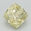 2.68 Ct. Fancy Light Yellow Cushion Lab Grown Diamond