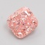 1.70 Ct. Fancy Intense Pink Cushion Lab Grown Diamond