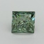 1.68 Ct. Fancy Vivid Pacific Green Princess Lab Grown Diamond