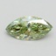 1.52 Ct. Fancy Vivid Green Marquise Lab Grown Diamond
