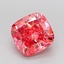 2.75 Ct. Fancy Vivid Pink Cushion Lab Grown Diamond