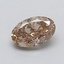 0.38 Ct. Light  Brown Oval Lab Grown Diamond