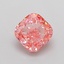 0.93 Ct. Fancy Vivid  Pink Cushion Lab Grown Diamond