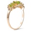 The Lauretta Ring, smalltop view on a hand
