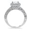 Surprise Accents Vintage-Inspired Halo Diamond Ring, smallside view