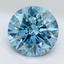 3.48 Ct. Fancy Vivid Malibu Blue Round Lab Grown Diamond