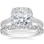18K White Gold Sienna Halo Diamond Ring with Sienna Diamond Ring (1/2 ct. tw.)