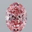 3.01 Ct. Fancy Vivid Pink Oval Lab Grown Diamond