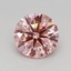 0.56 Ct. Fancy Vivid Pink Round Lab Grown Diamond