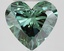 4.10 Ct. Fancy Vivid Green Heart Lab Grown Diamond