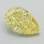 1.40 Ct. Fancy Intense Yellow Pear Lab Grown Diamond