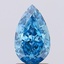 1.72 Ct. Fancy Vivid Blue Pear Lab Grown Diamond