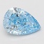 2.01 Ct. Fancy Vivid Blue Pear Lab Grown Diamond