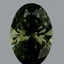 1.55 Ct. Fancy Vivid Green Oval Lab Grown Diamond