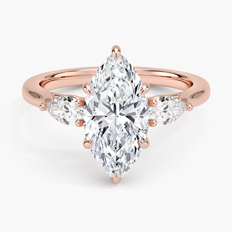14K Rose Gold Opera Perfect Fit Diamond Ring