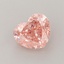 1.42 Ct. Fancy Vivid  Pink Heart Lab Grown Diamond