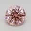 0.61 Ct. Fancy Vivid Pink Round Lab Grown Diamond