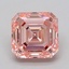 2.52 Ct. Fancy Vivid  Pink Asscher Lab Grown Diamond