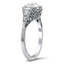 The Euna Ring, smalltop view on a hand