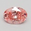 1.61 Ct. Fancy Vivid Pink Oval Lab Grown Diamond