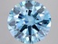 8.01 Ct. Fancy Vivid  Blue Round Lab Grown Diamond